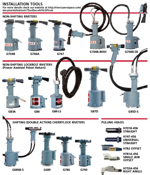 Distributeur Stockiste Cherry Aerospace Installation Tooling AF